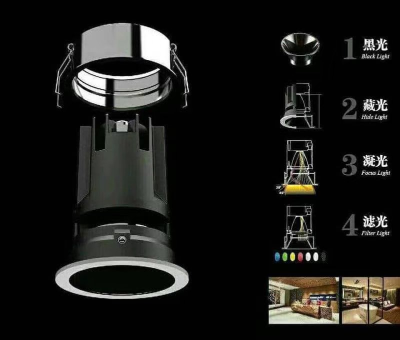 VT-LD1003R-02-15W-3000K-R110-圓型嵌燈-細邊框-可調角度-偏光   